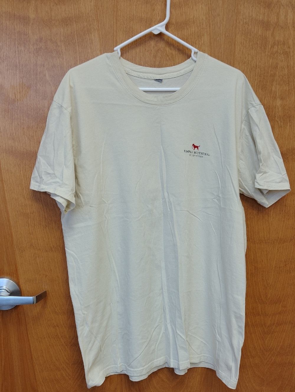 Simply Southern Men's Cream Short Sleeve Graphic Tee